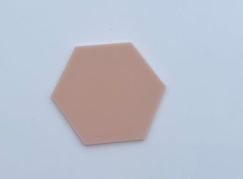 1/8" Matte Peach blush Cast Acrylic Sheets ( Single Sided Matte)